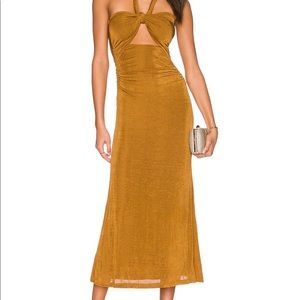 Misha Lydia Dress in Bronze